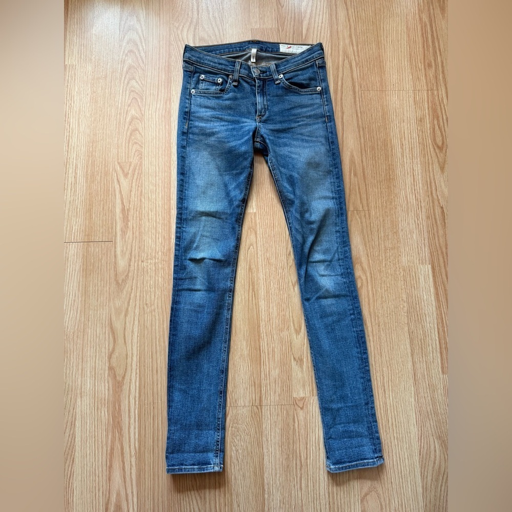 Rag and Bone Faded Blue Skinny Jeans Size 25